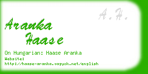 aranka haase business card